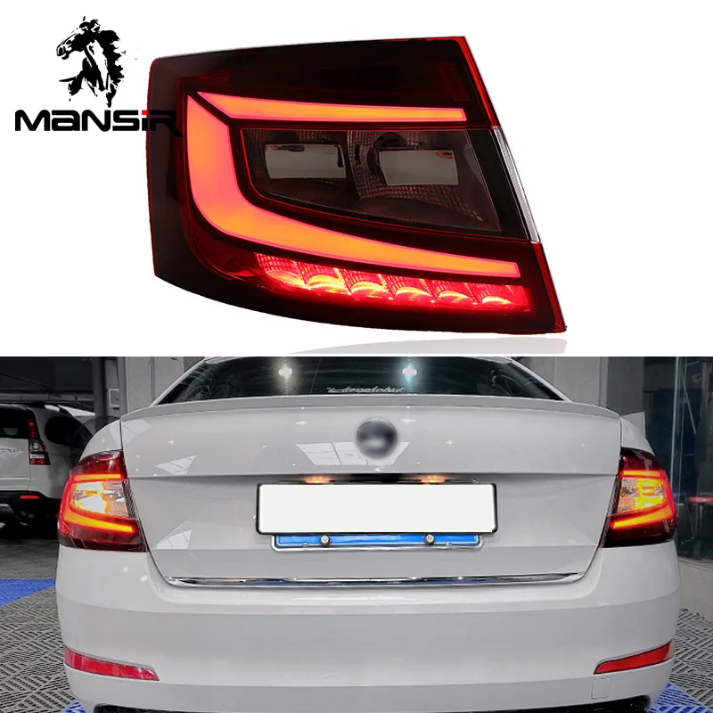 

Car LED Tail Light For Skoda Octavia 2015 2016 2017 Rear Running Light Brake Reverse Lamp TurnningTaillight