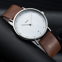 2023 Watch for Men YAZOLE Business Simple Leather Waterproof Watches Style Black Quartz Clock Women Wristwatch Gift montre femme