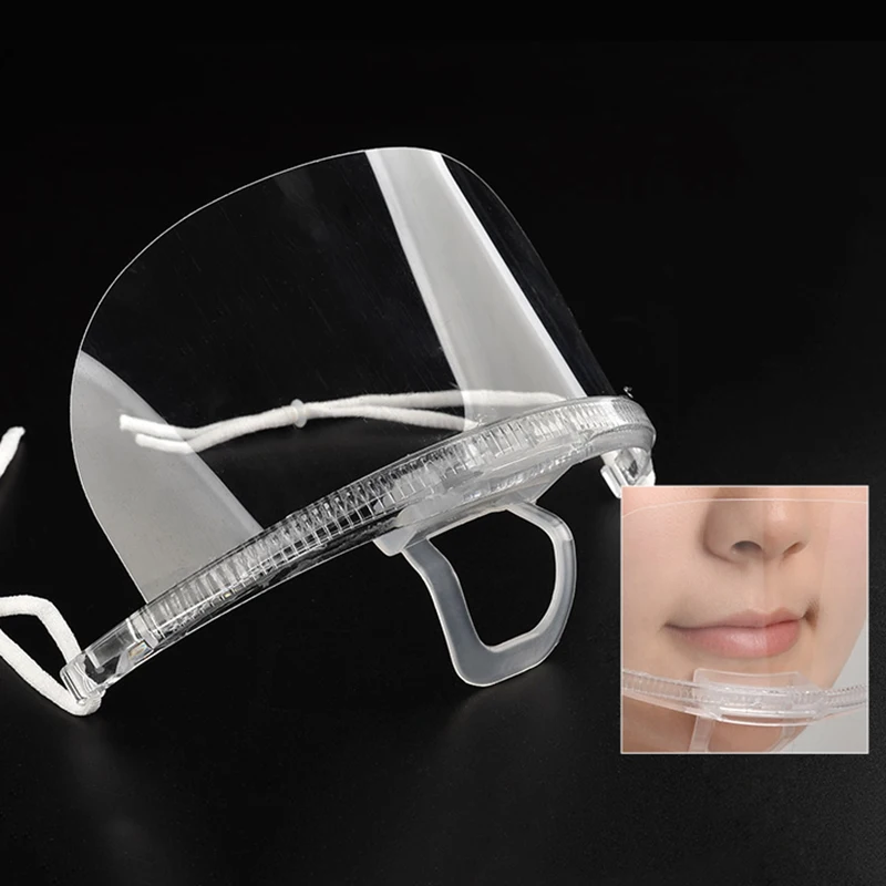 

10pc Plastic Transparent Environmental Mouth Mask for Restaurant Microblading Accessories Tattoo Tools Permanent Makeup Supplies