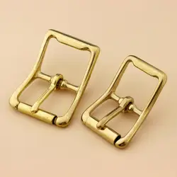 Brass Belt Buckle Tri-glide Single Pin Middle Center Bar Roller Buckle for Leather Craft bag Strap Horse Bridle Halter Harness