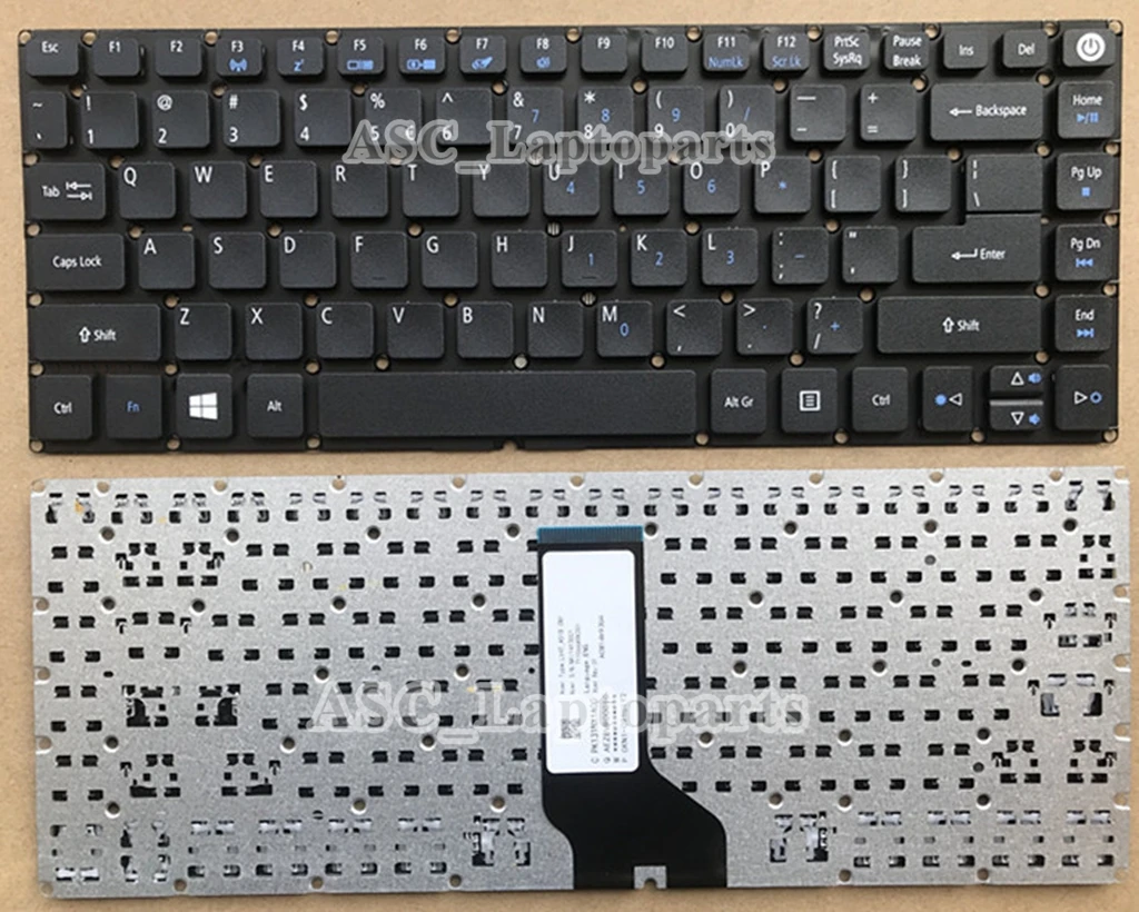 NEW US QWERTY Keyboard For Acer Aspire E5-474G E5-475 E5-475G E5-491G E5-432 E5-432G E5-452G E5-474 E5-476 ES1-432 ES1-433 Black