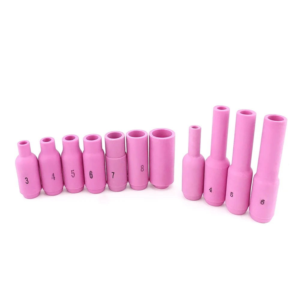 TIG Nozzles Ceramic Cup #3/3L/4/4L/5/5L/6/6L/7/8/10 for WP17 WP18 WP26 Tig Torch Alumina Nozzle