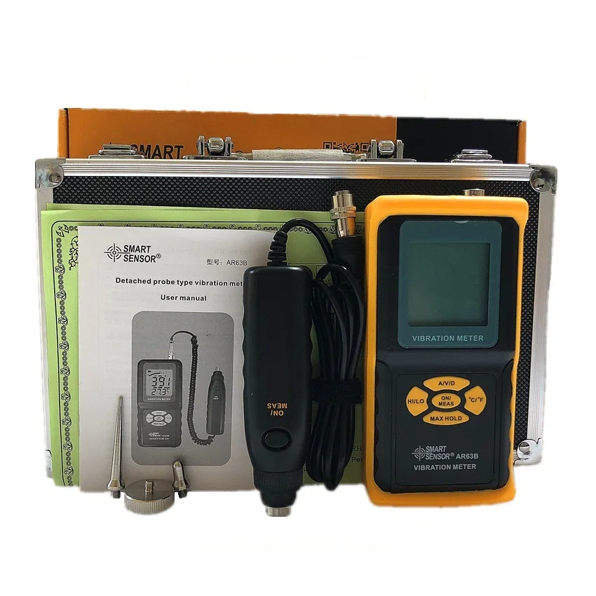 AR63B Smart Sensor Vibration Meter Digitale Präzision Tester Analyzer Vibrometer Geschwindigkeit Beschleunigung Verschiebung Messung