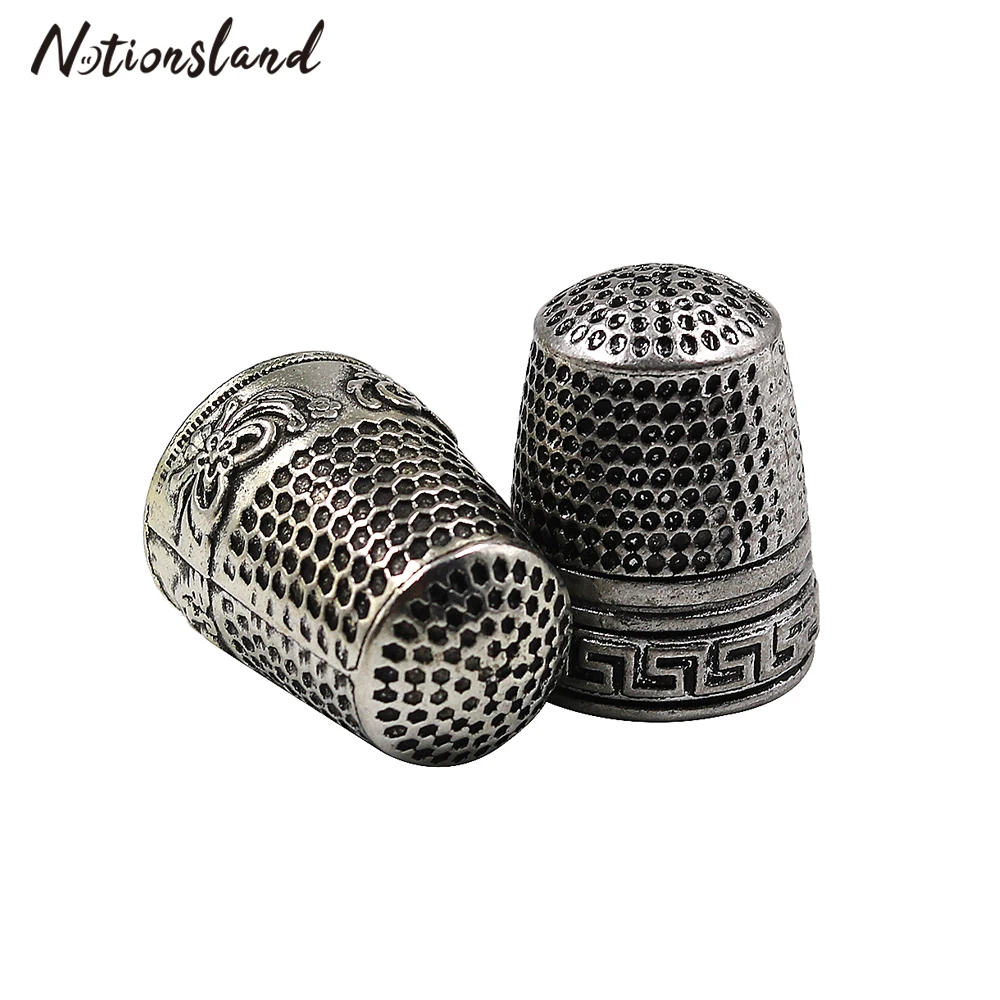 

1pc Vintage Thimbles Metal Finger Protector Household Sewing Thimble Needlework Quilting Craft Tools Sewing Accessories