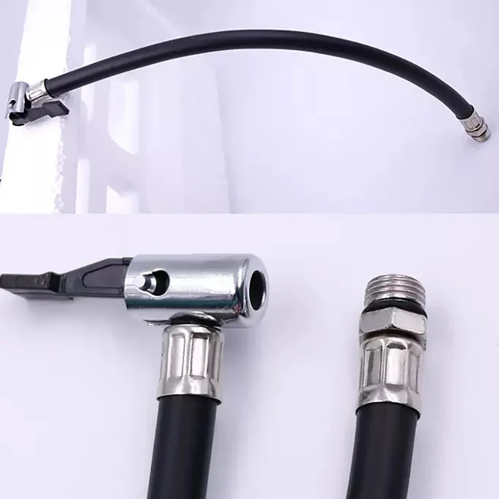 Flexible Hose for Pump with Quick Release Adapter, Tyre Inflator Gun Hose with Tip, Compressor Hose