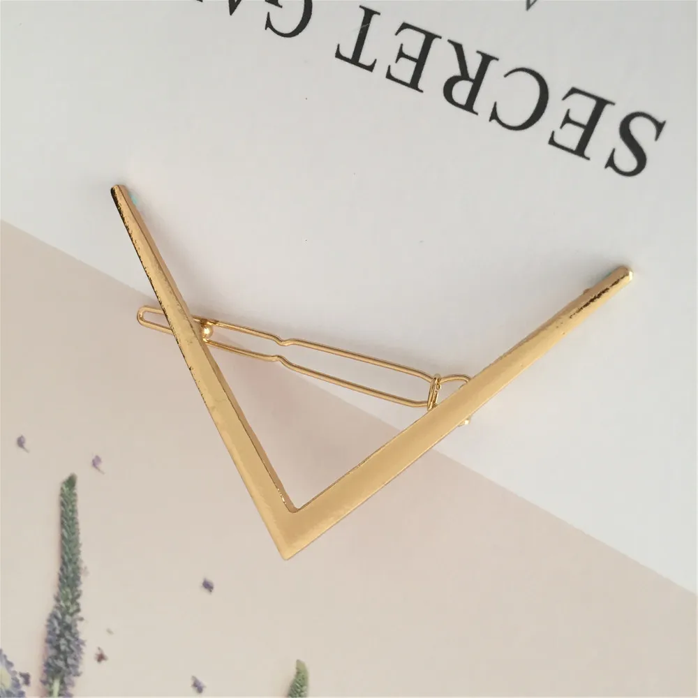 New  Barrettes Hair Styling Accessories for Women  Gold Color Letter \