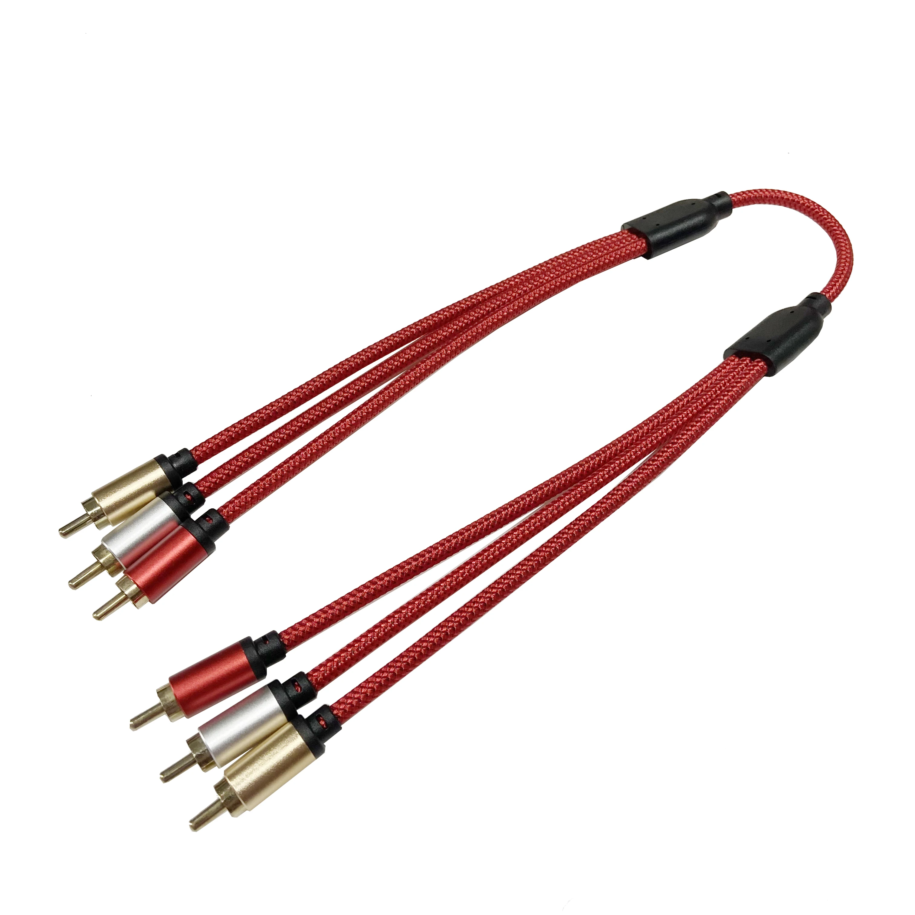 12M 3RCA  to 3RCA Male Gold Plated Composite AV Cable Compatible with Set-Top Box,Speaker,Amplifier,DVD Player and More 3.3ft