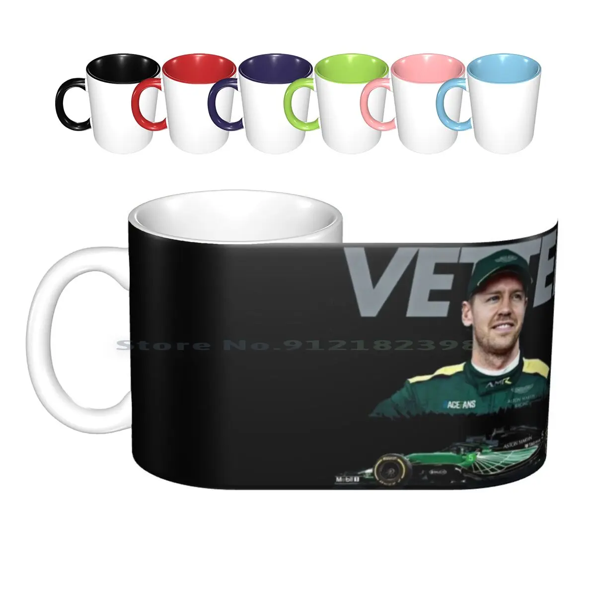 Grand Prix , F 1 2021 , 5 , Aston 2021 , Vettel Aston Ceramic Mugs Coffee Cups Milk Tea Mug F 1 Vettel Vettel Aston Vettel