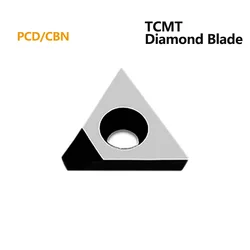 1PC TCMT080204 TCMT110204 TCMT16T304  PCD CBN CNC lathe Diamond insert TCMT High Hardness Cutter Blade for CNC Machine Tool