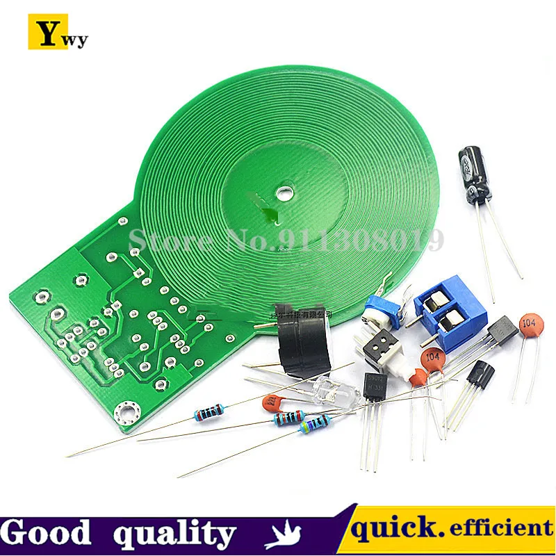 JS-60 DIY Kit Metal Detector Kit Electronic Kit DC 3V-5V 60mm Non-contact Sensor Board Module DIY Electronic Part Metal Detector