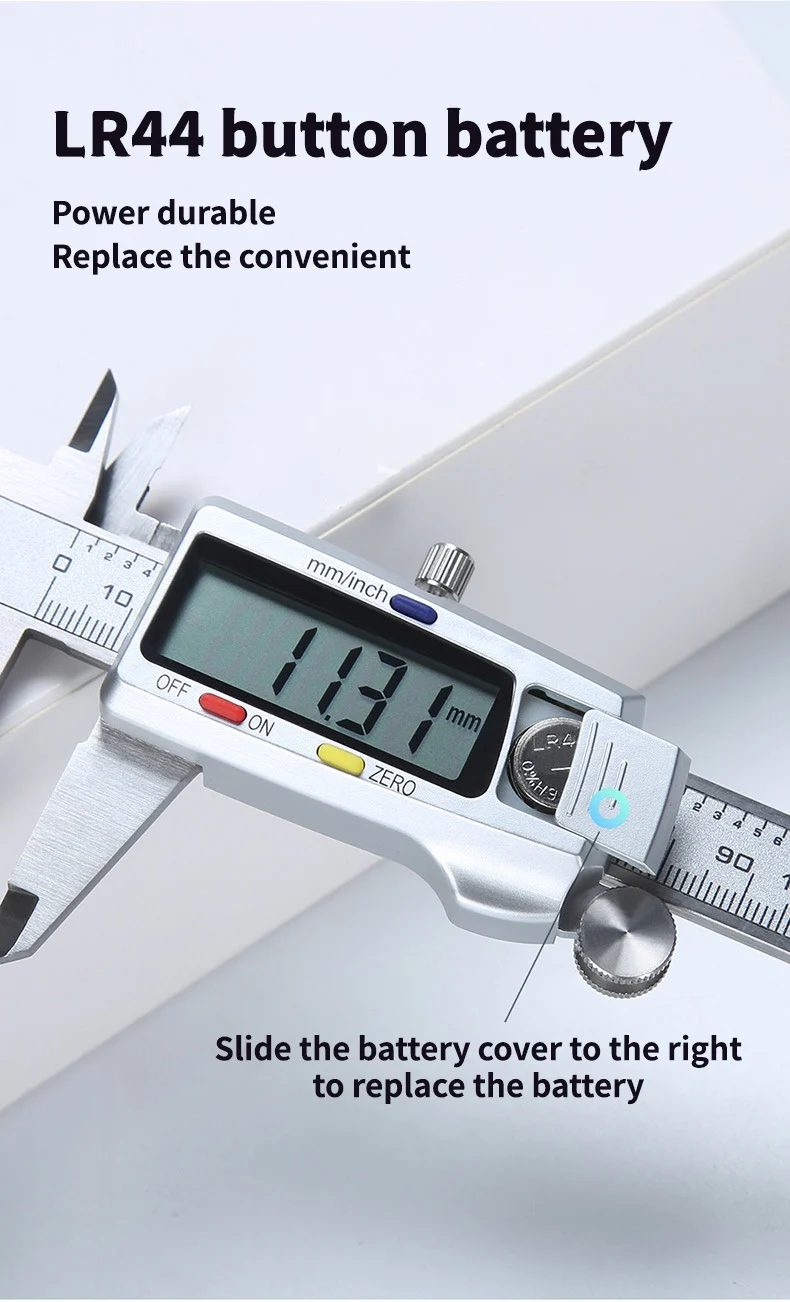 Messwerkzeug Edelstahl Digitaler Messschieber 6' 150mm Paquimetro Messinstrument Vernier-Caliper – Detail 10