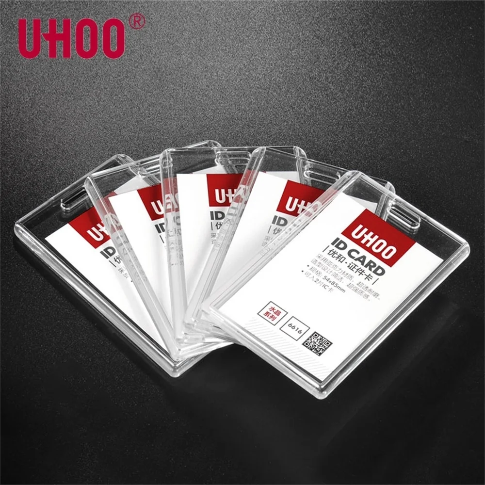 

Acrylic Vertical/horizontal Name Tag Card Badge Holder Neck Identity Badge Holder Transparent Id Badg Holder Case Sleeve Frame