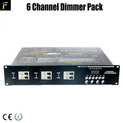 6Channel（6ch）Digital Dimmer Pack with Linear/Switch/Square Control Mode 6x4000w Stage Light Digital Controller Dimming Console