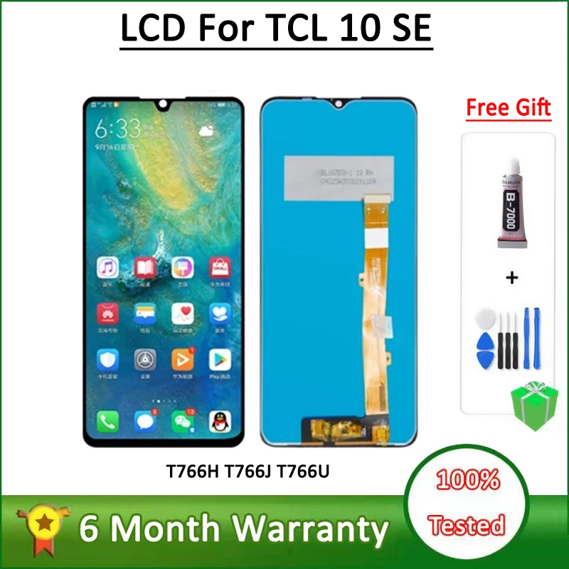 Original LCD Display For TCL 10 SE T766H T766J T766U Touch Panel Screen Digitizer Assembly For TCL 10SE Screen Replacement