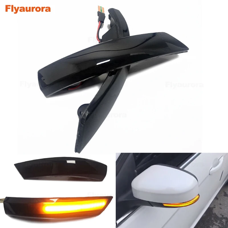 New LED Side Rearview Mirror Turn Signal Light lamp for focus 2012-18 for ford MONDEO mk3/4/5 2007 2008 2009 2010 2011 2012