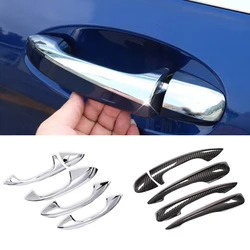 Auto ABS Chrome Exterior Door Handle Cover Trim Sticker for Mercedes Benz C Class W205 GLC X253 E Class W213 Car Accessories LHD