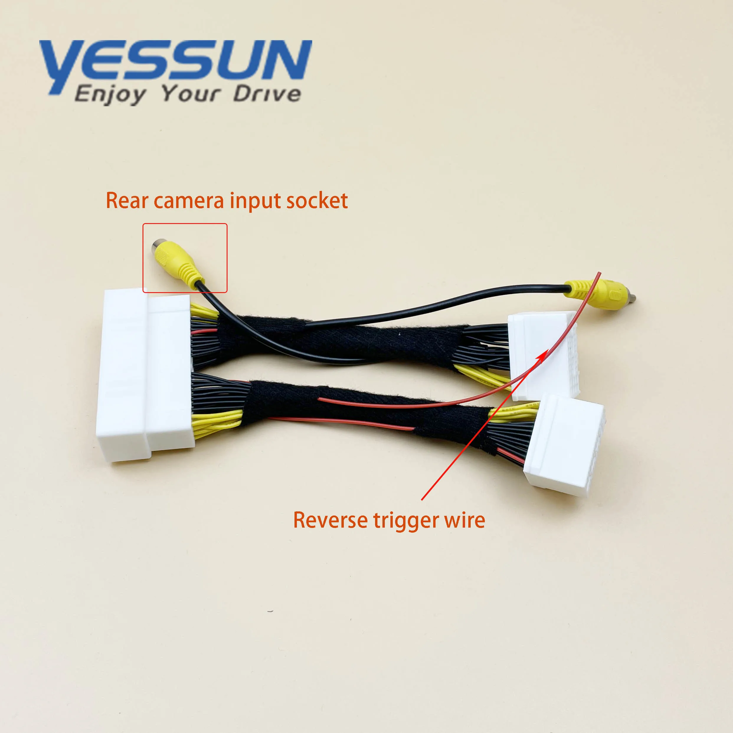 

Rear Camera Video Harness For Hyundai Solaris HCR 2017 2018 2019 2020 2021 72P rear view camera RCA adapter