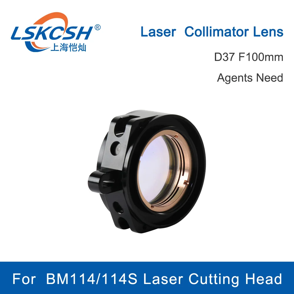 Imagem -03 - Lskcsh-lentes de Foco e Collimpeza Lentes D37 F100 150 e D38.1 F200 mm com Suporte para Lente Cabeça de Corte a Laser de Fibra Bm14s