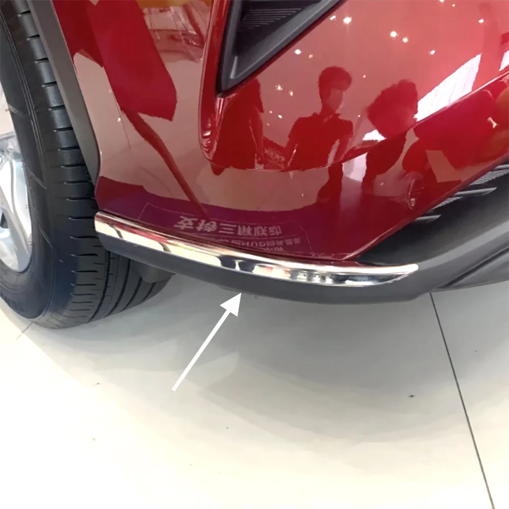 

2 шт. хромированные накладки на передний боковой бампер для Toyota Highlander Kluger Xu70 2019-2024, аксессуары