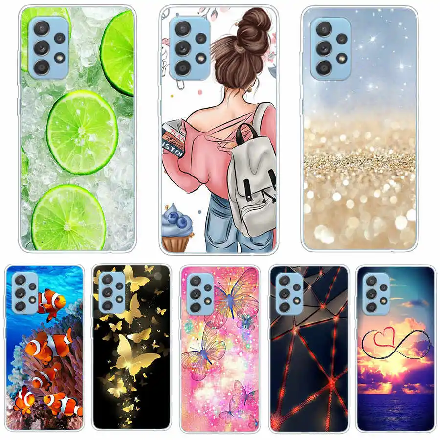 For Samsung A52 Case Silicon Soft Back Cover Bumper Fundas For Samsung Galaxy A52 5G Case For GalaxyA52 A 52 2021 SM-A526B Coque