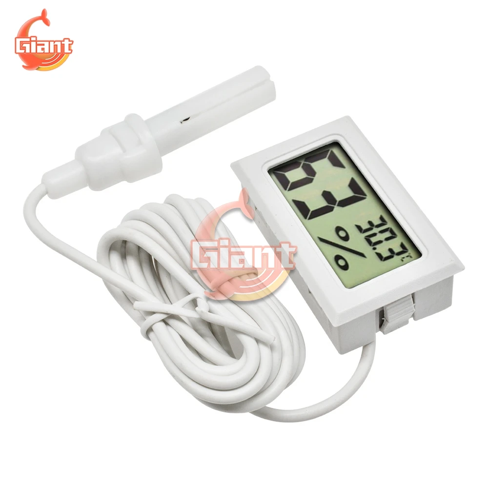 Mini LCD termoigrometro termometro digitale per interni igrometro 1.5M sensore di temperatura cavo misuratore di umidità sonda