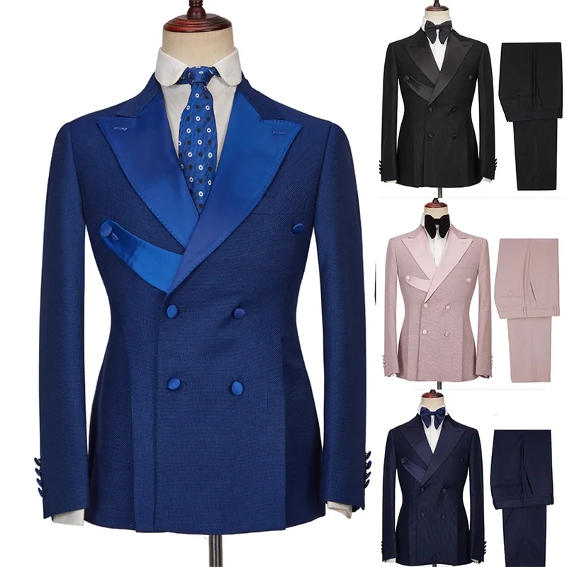 

Slim Formal Suits for Men Custom Made Male Clothing Prom Blazer and Pant Wedding Party Costume High Quality