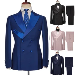 Slim Formal Suits for Men Custom Made Male Clothing Prom Blazer and Pant Wedding Party Costume High Quality