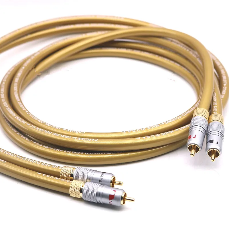 CARDAS silver-plated GOLDEN 5-C golden ratio HiFi fever audio RCA audio cable signal cable CD DVD power amplifier cable