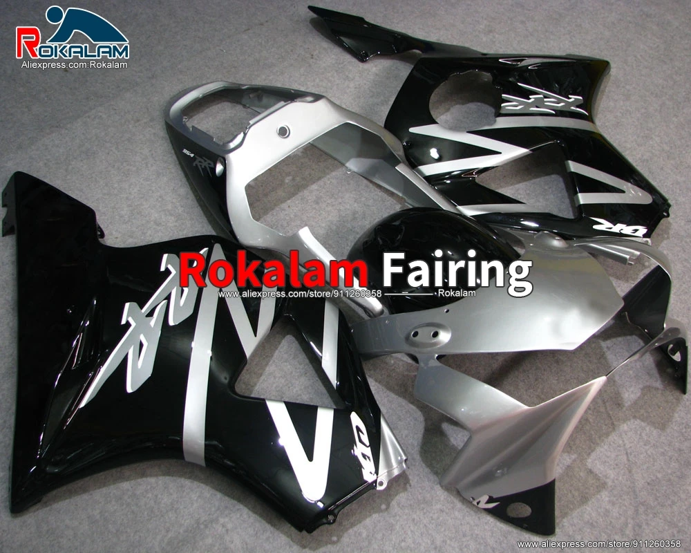 

Чехлы для Honda CBR900 RR 954 02 03 CBR900RR 954 2002 2003, серебристый, черный обтекатель для мотоцикла (литье под давлением)