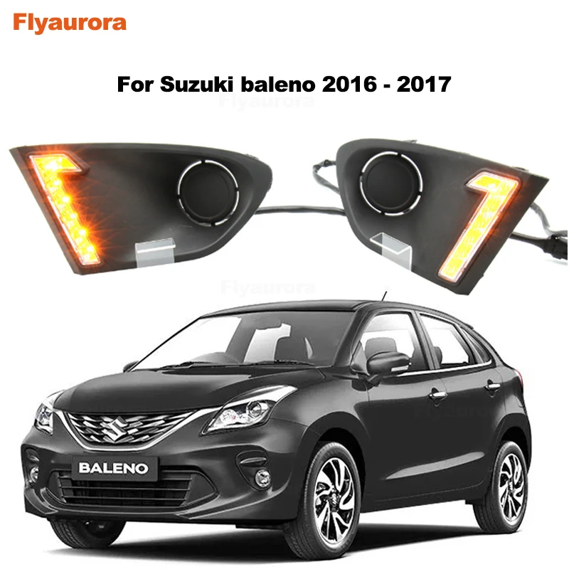 

LED Daytime Running Light For Suzuki Swift 2014-2019 Vitara 2015 2016 baleno 2018-19 DZIRE 2017-18 DRL Fog Lamp Cover Headlamp