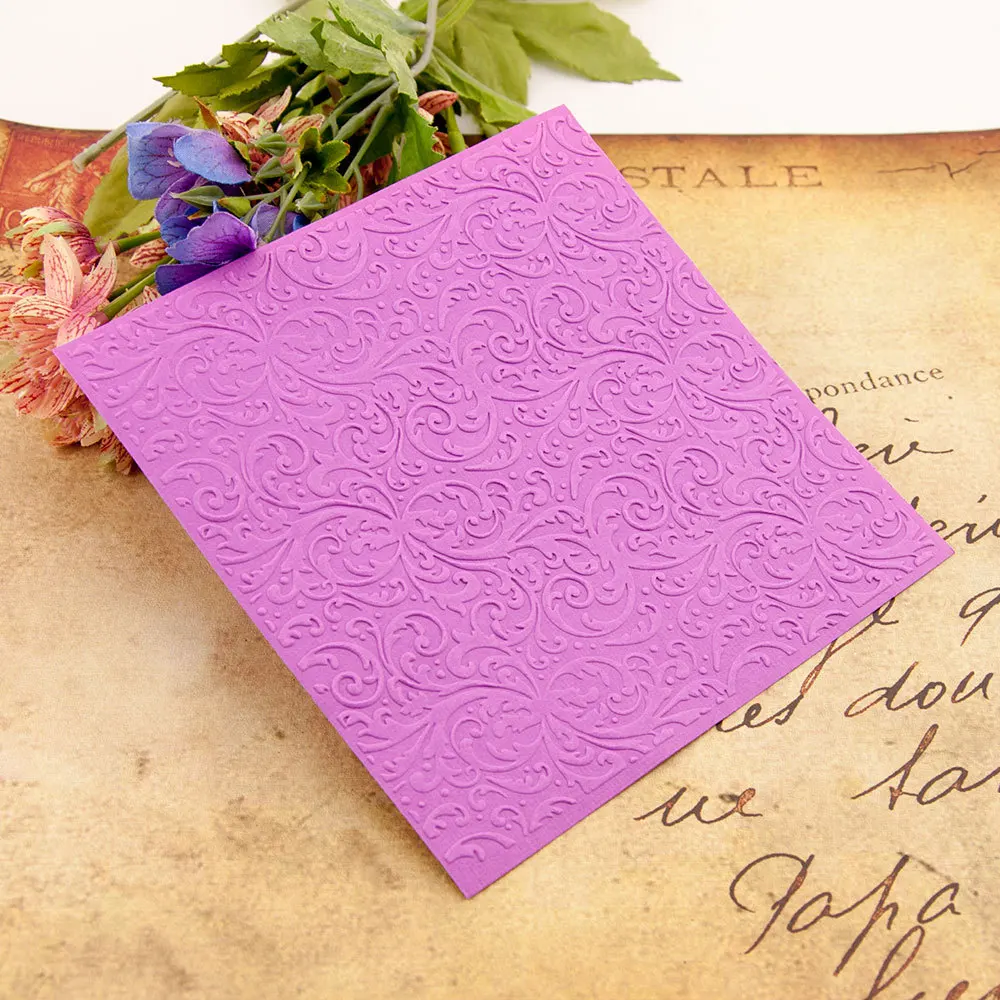 KLJUYP Flowers Plastic Embossing Folders for DIY Scrapbooking Paper Craft/Card Making Decoration Supplies