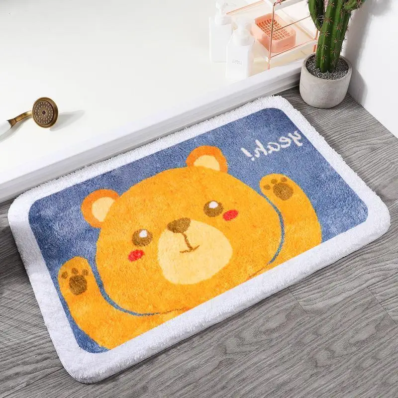 Soft Animal Door Mat, Animal Carpet, Slip-resistant, Bathing Room Rug, Door Mat, Dirt Barrier Floor, Frog, Pig, Duck Door Cushio