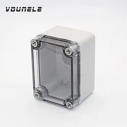 防水プラスチック接続箱,absジャンクションボックス,ip68,pcb用,屋外用,透明,寸法110x80x40mm,寸法110x80x70mm