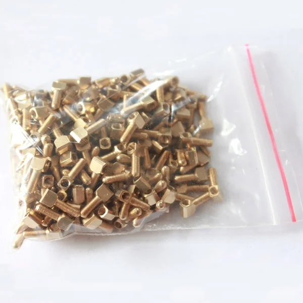 100PCS Double Bass Bow Repair Frog Eyelet Shank Standard Thread 4/4 3/4 1/4 1/2 1/8    New