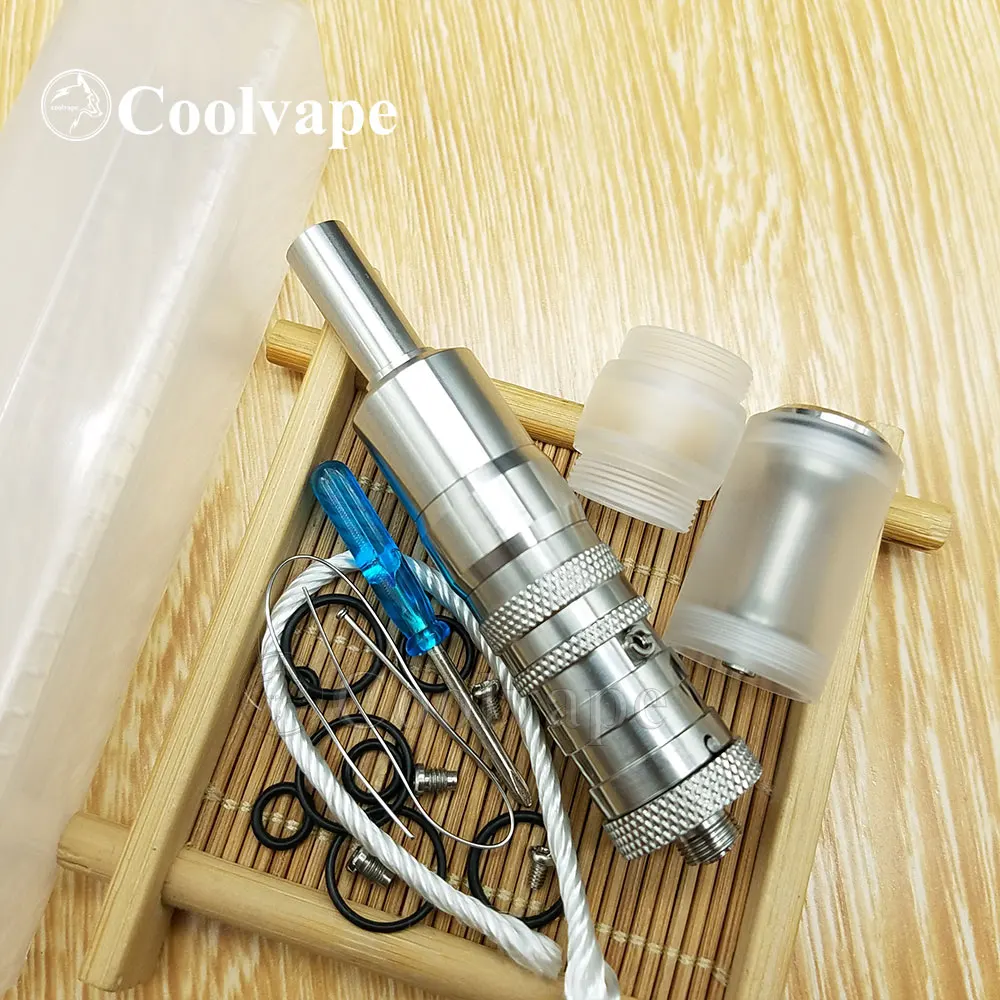 

Электронная сигарета Wolf Coolvape Flash Vapor 4,5 mini RTA 18 мм, испаритель FEV Style RTA, перестраиваемый бак 316 SS, испаритель электронной сигареты vs kayfun rta