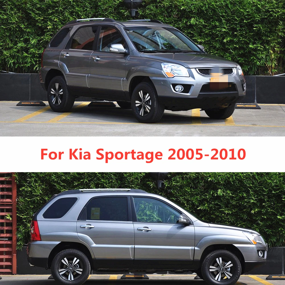 For Kia Sportage 2005 2006 2007 2008 2009 2010 Side Window Visor Sun Rain Deflector Guard Awnings Shelters Adhesive Cover Trim