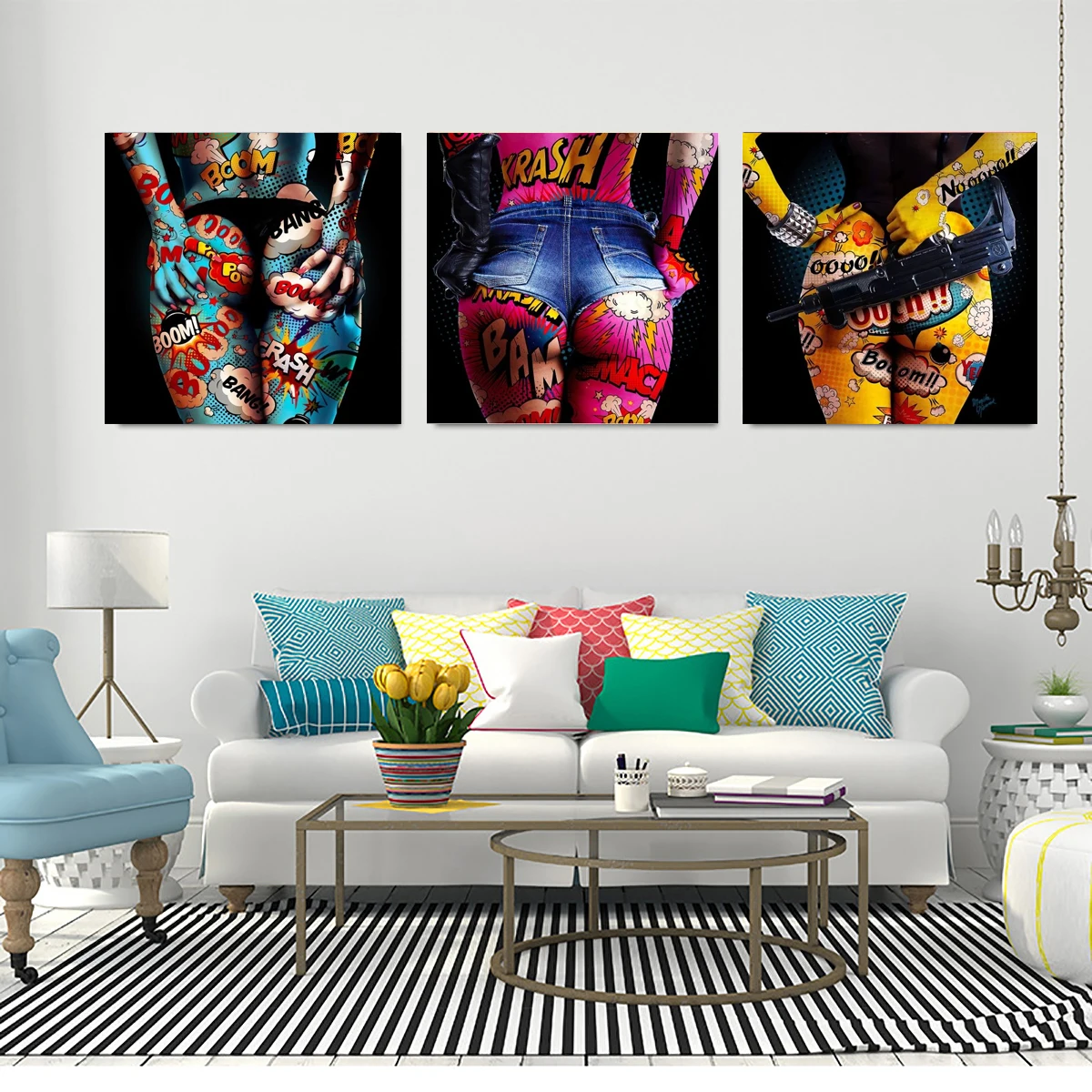 Sexy Booty Poster for Home Decor, Beautiful Woman Wall Canvas Art Modern Decoration Living Room Modular Painting Bedroom Artwork