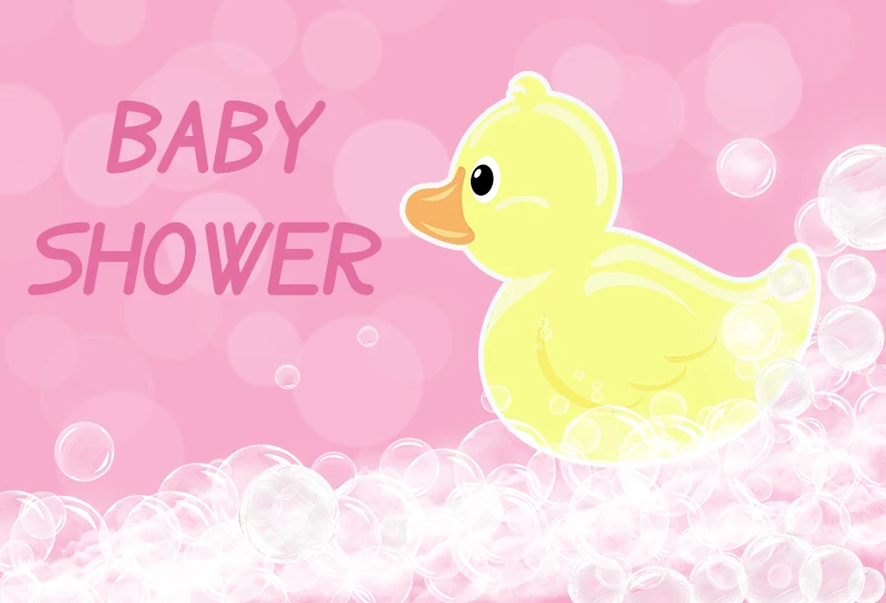 Baby Hintergrund Cartoon Ente Baby Dusche Foto Studio Kinder 1st Geburtstag Party Decor Fotografie Hintergrund