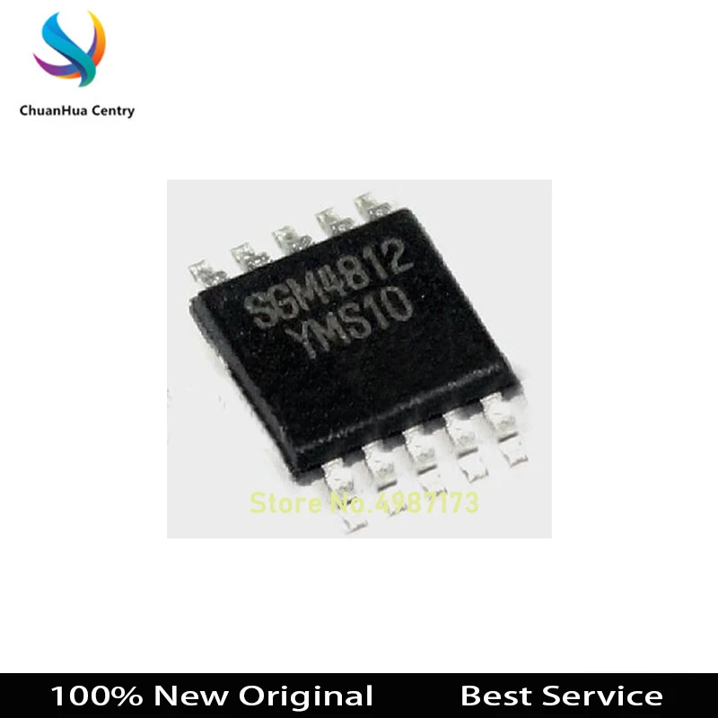 2 Pçs/lote SGM4812YMS10/TR SGM4812 MSOP10 100% Novo Original Em Estoque