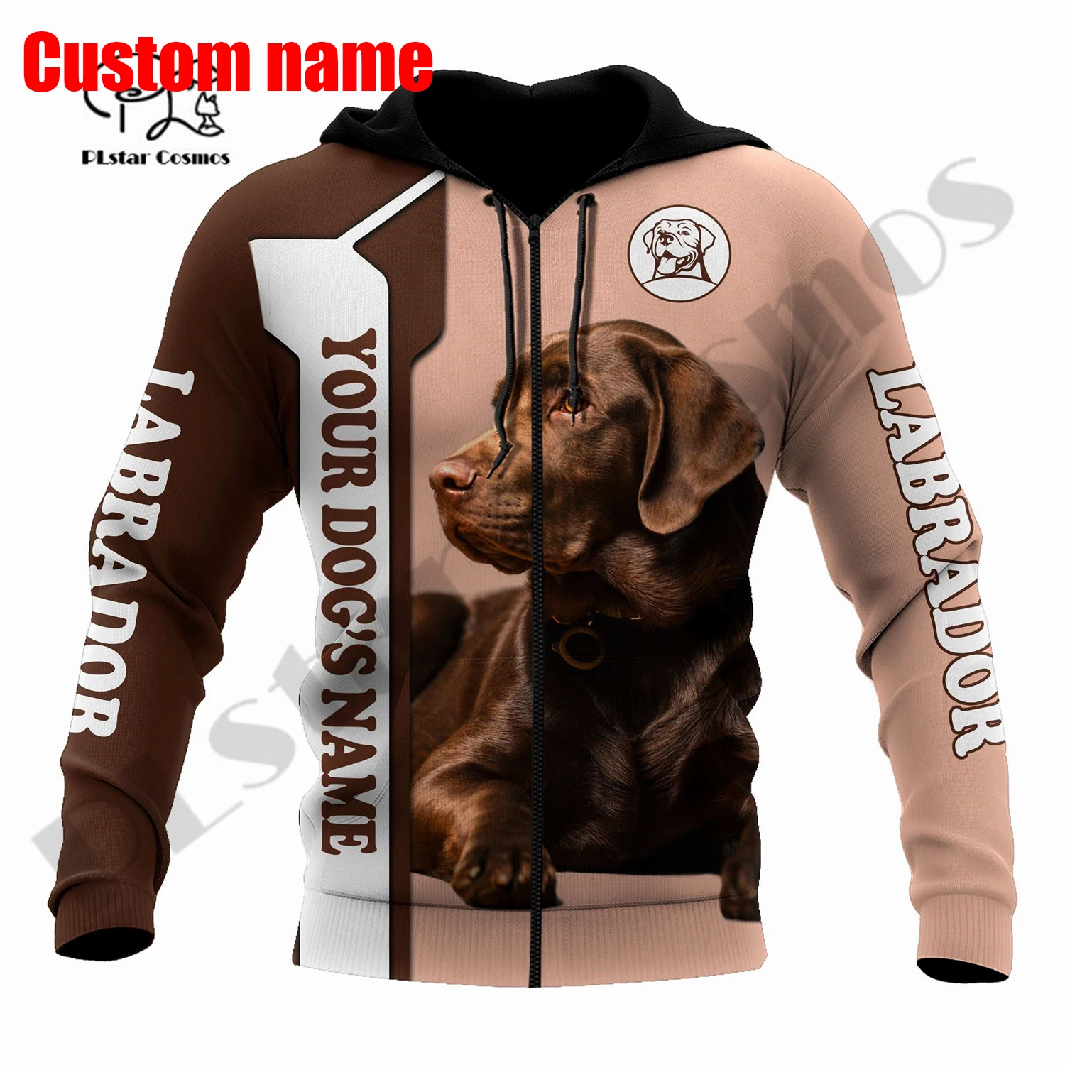 PLstar Cosmos 3Dprinted Terbaru Labrador Retriever Peliharaan Anjing Harajuku Kasual Streetwear Unik Uniseks Hoodie/Kaus/Zip Style7