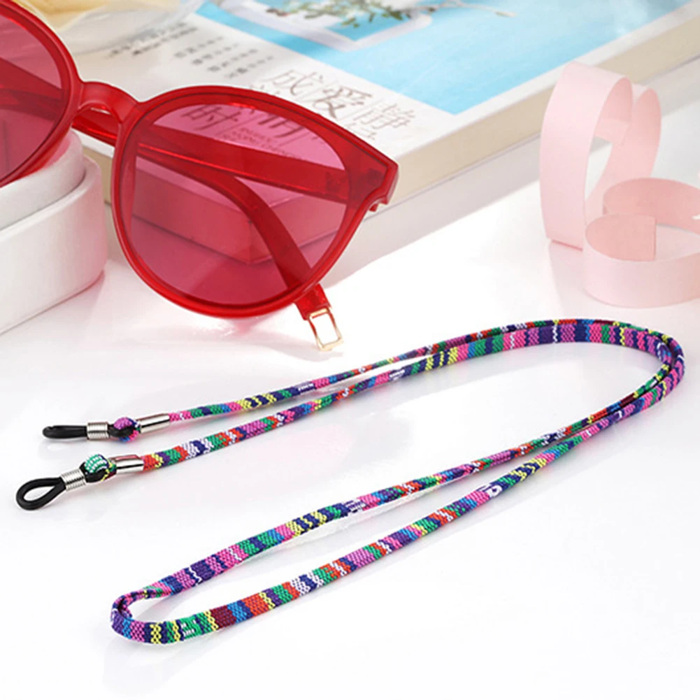 5mm Wide Eyeglass Sunglasses Cord Strap Ethnic Style Cotton Eyewear Lanyard Glasses Neck Strap String Rope Band Eyewear Cord