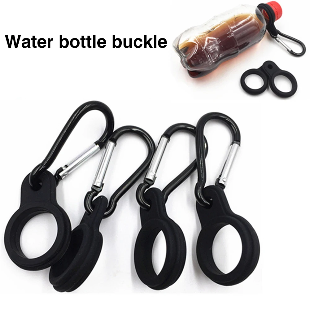 Kettle Hanging Buckle Carabiner Silicone Sports Water Bottle Holder Outdoor Camp Camping Portable Outdoor Elements