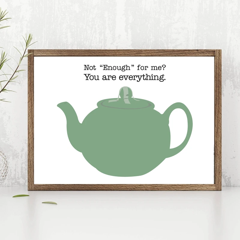 You Are Everything Quote Canvas Art Prints Based on Pam Beesly And Jim Halpert From The Office Art Painting Picture Wall Decor