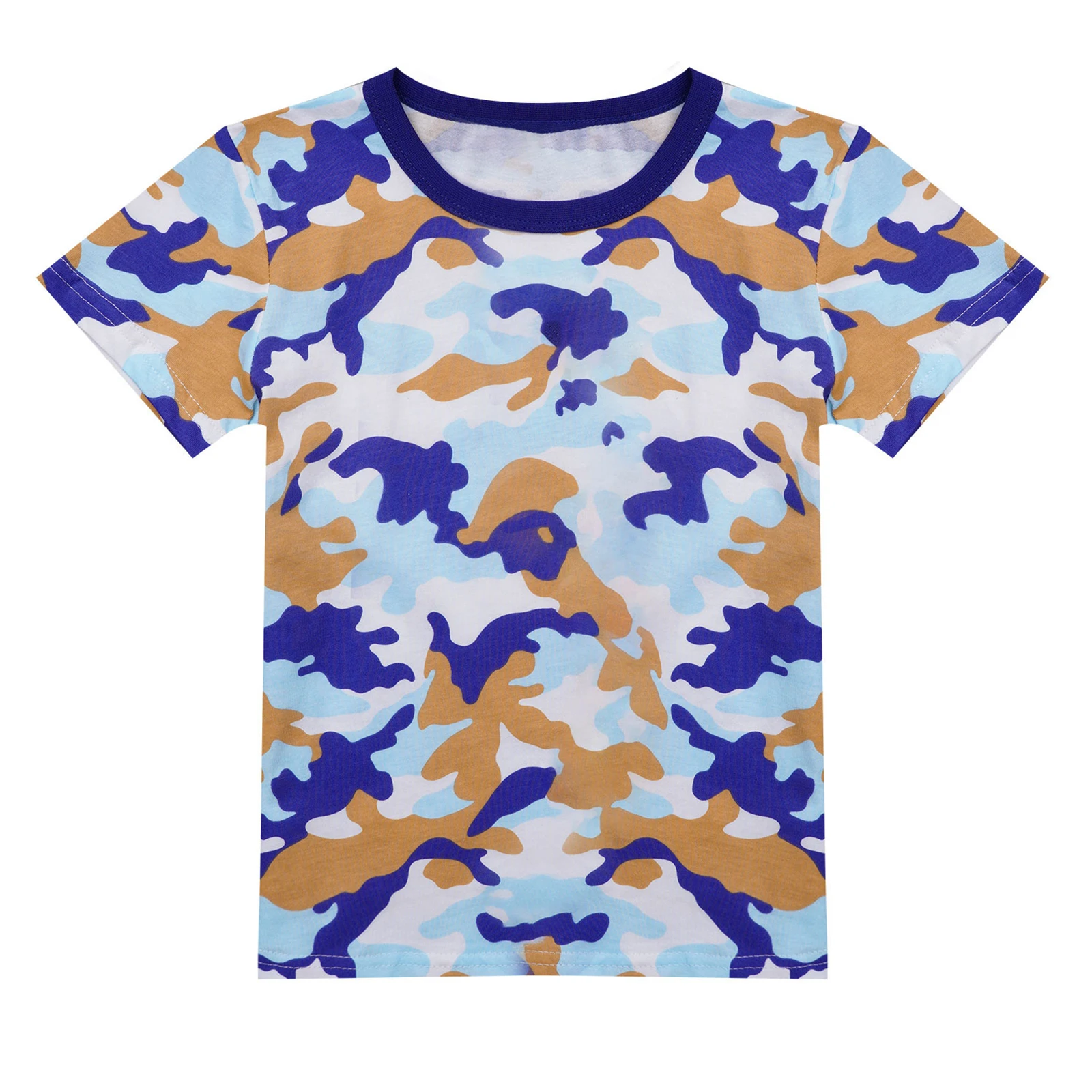 

Boys T-shirts Kids Camouflage T-shirt For Boys Children Summer Short Sleeve T Shirt Cotton Casual Tops Clothing 3-8 Years