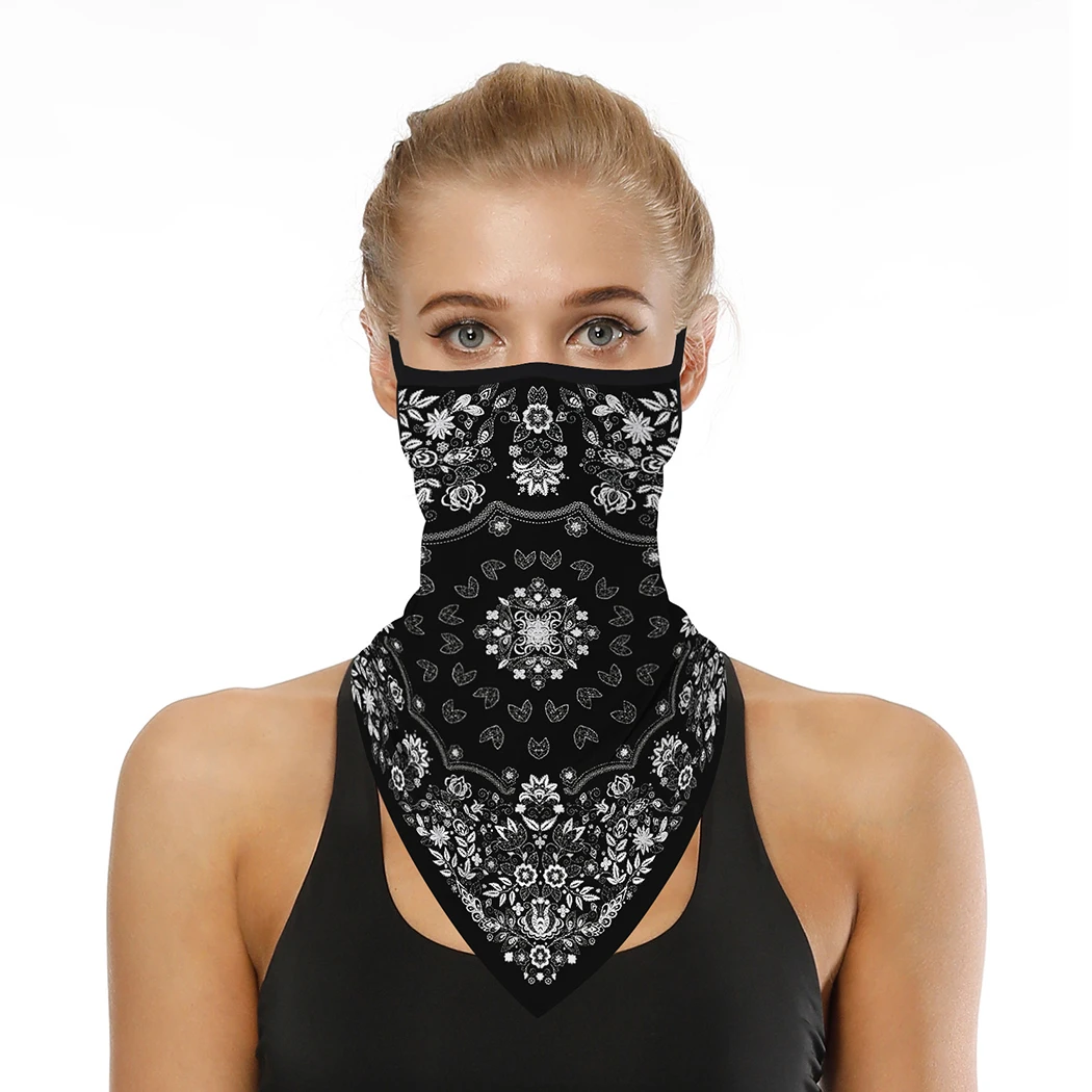 Masque facial de cyclisme pour hommes et femmes, Bandana, résistant à la poussière et aux UV, écharpe pour cou, randonnée