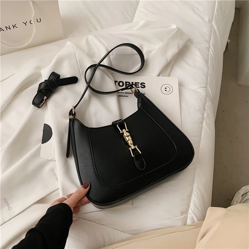 Top Quality Luxury Brand Purses and Handbags Designer Leather Shoulder Crossbody Bags for Women Dual Straps Underarm Sac A Main