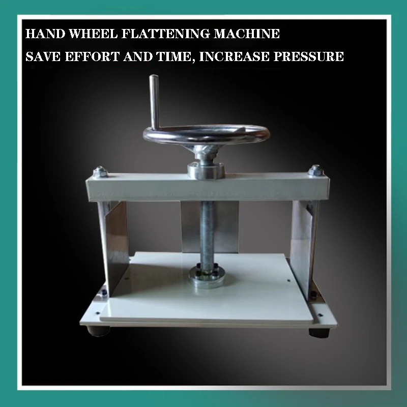 Hand Wheel Flattening Machine A4 Voucher Bill Coin Paper Flattening Machine Manual Disc Flattening Machine