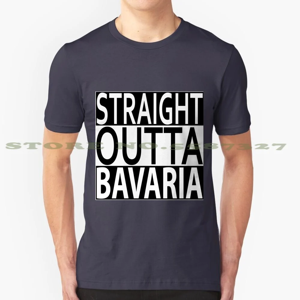 ¿Camiseta recta de Outta Baviera, 100% algodón, Passau, Deggendorf, Bad T? Lz King, Ludwig Ii, Murnau, ingolstein, Hamburgo
