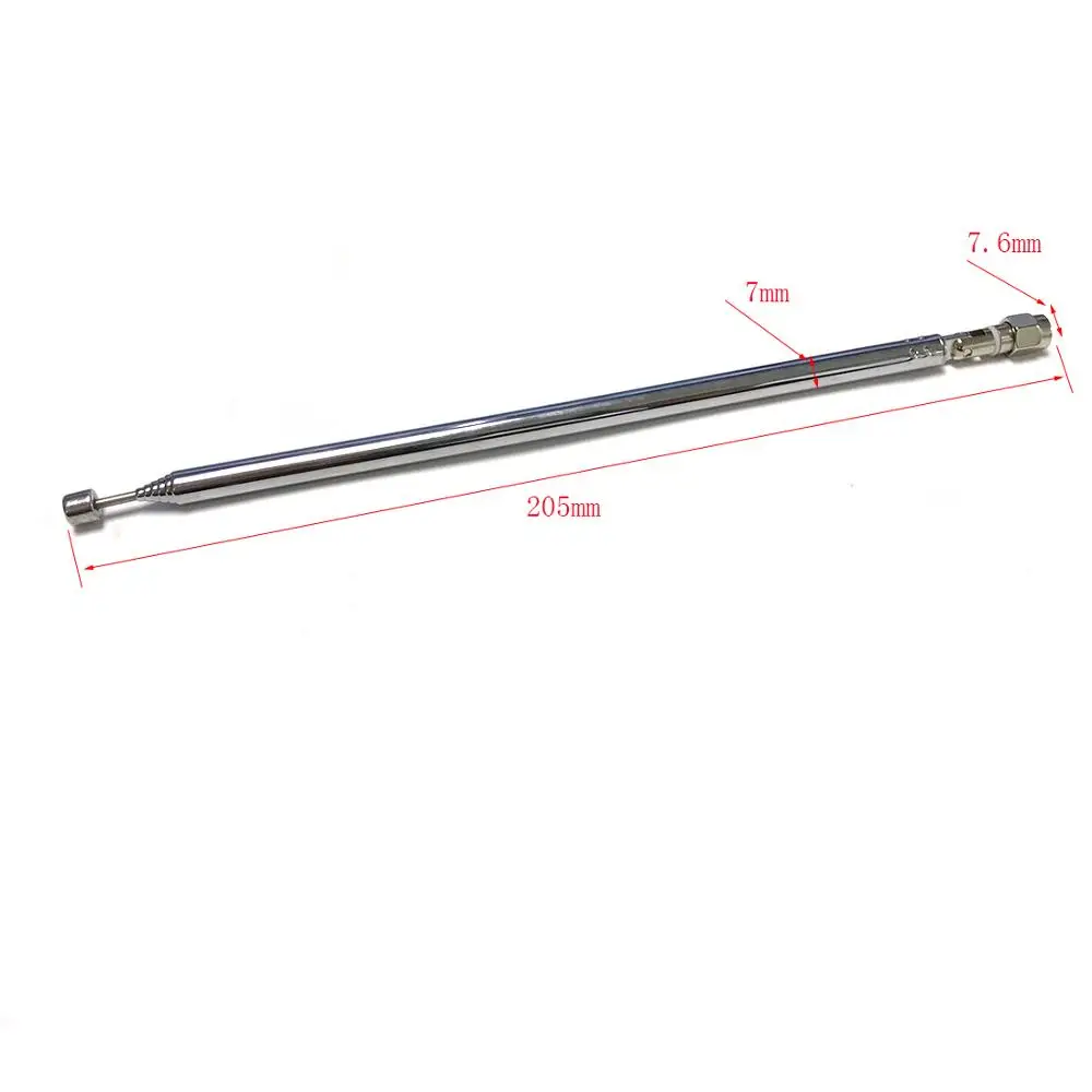 1PC Telescopic Antenna 7 Sections 205mm Long With SMA Male Connector Total 1Meter for FM Radio Remote Control Aerial NEW