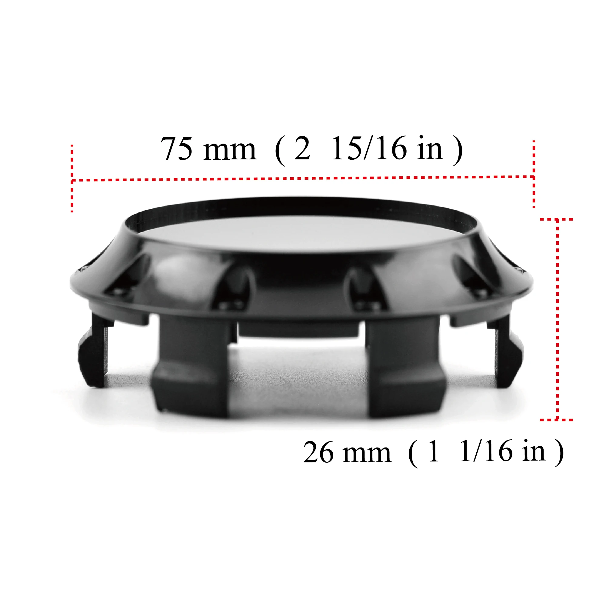 4pcs 75mm 68mm Wheel Hub Center Caps For M608 M242 #81310409 C200 E320 E200 GLC ML Rims Cover Car Accessroies Black Chrome